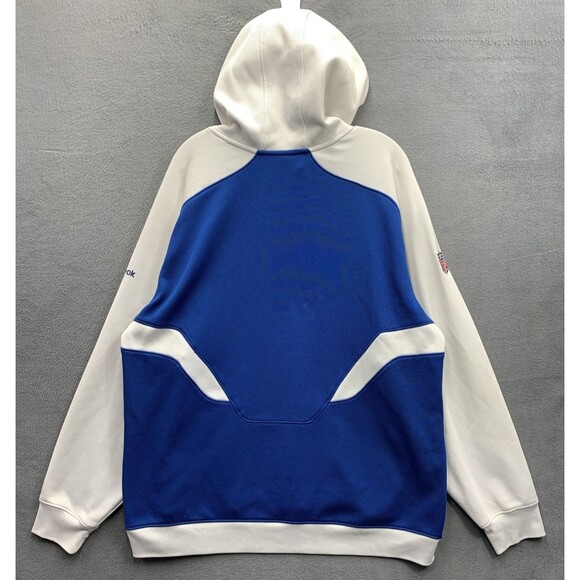 NFL On Field Reebok Pullover Hoodie Indianapolis COLTS Blue White Size XL - Picture 4 of 15